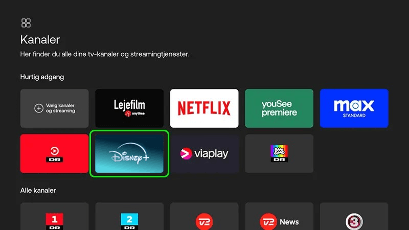 Disney+ i Kanaler